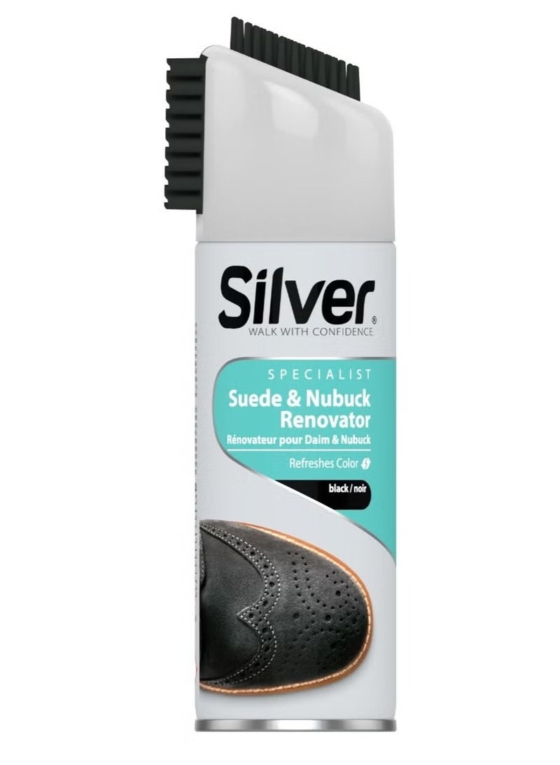 Silver Specialist Suede & Nubuck Renovator Black 200 ML